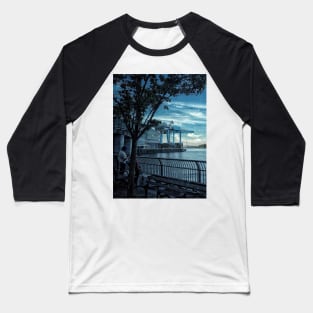 East River, Manhattan, New York City Baseball T-Shirt